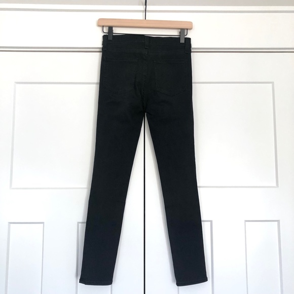 ❤️ Veronica Beard Debbie 10" Skinny Jeans Coal Rhinestone Buttons Black Size 25 - Picture 6 of 15